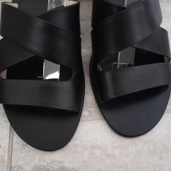 Marc Fisher Leather Strappy Block Heel Sandals - Picture 3 of 8